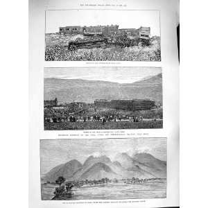 1888 TRAIN CRASH PARIS DIJON GENEVA BANDAI SAN MOUNTAIN:  