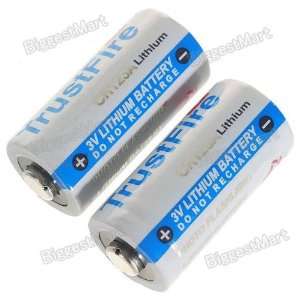 com TrustFire CR123A 3.0V 900mAh Primary Lithium Disposable Batteries 