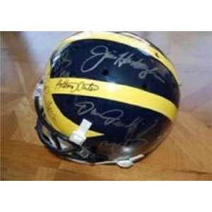   Signed Legends Helmet (Brady, Woodson, Howard) + 13