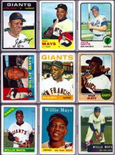 Willie Mays Autographed 1952 Topps Porcelain Card (21 Card Set) #88 