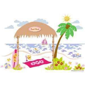  Beach Shack Paint by Number Wall Mural