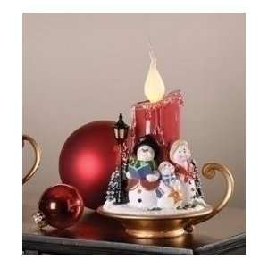  7 Amusements LED Lighted Caroling Snowman Family Red 