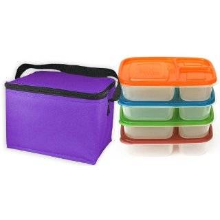  EasyLunchboxes Insulated Lunch Box Cooler Bag, Purple 