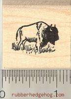 Tiny Bison rubber stamp A9504 WM American Buffalo  