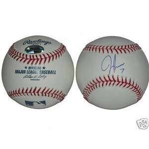   : Jeff Francoeur Signed MLB Baseball New York Mets: Sports & Outdoors
