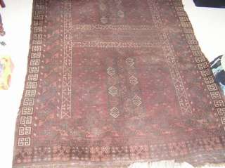 Antique PERSIAN RUG Old 4x6 Old Old Old  