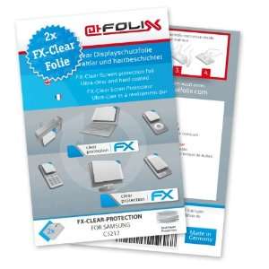 com 2 x atFoliX FX Clear Invisible screen protector for Samsung C5212 