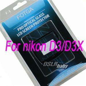 Fotga LCD Screen Protector glass For Nikon D3 D3X DSLR  