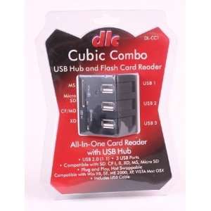  Dot Line Corp DL CC1 Cubic Combo Card Reader and USB Hub 