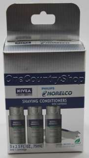 PACK Norelco Nivea Men Shaving Lotion & 1 Cartridge  