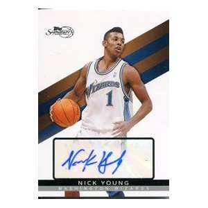  Nick Young Autographed 2009 Topps Card