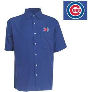  Chicago Cubs Premiere Shirt by Antigua   Dark Royal Medium 