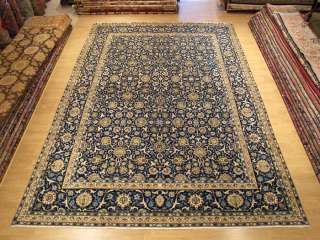   Handmade Carpet Antique Persian Royal Kashan Wool Rug Great Condition