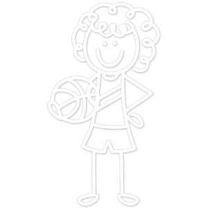  Me & My Peeps Family Auto Decal 3x4.25 Basketbal: Toys 