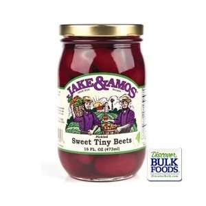 Jake & Amos Pickled Sweet Tiny Beets (Case of 12)  Grocery 