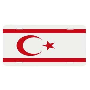  Turkish Northern Cyprus Flag Auto License Plate 