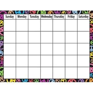  Peace Signs Calendar Chart: Office Products