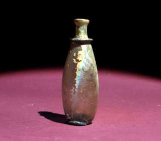 Roman Glass Unguentarium, c. 3rd Century A.D.  