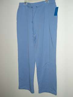   NEW Wedgewood Blue Drawstring Sweatpants Womens SZ X Large  
