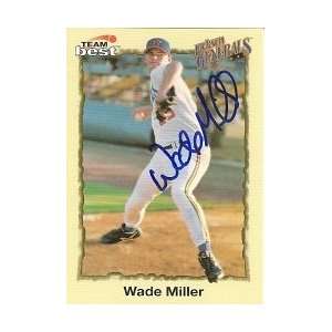  Wade Miller 1998 Team Best Signed Card