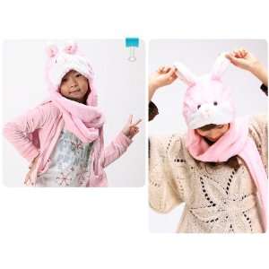   Fleece Animal Hat Cute Costume Rabbit with Ear Flaps: Toys & Games