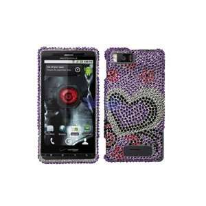   Full Diamond Graphic Case   Purple Love Cell Phones & Accessories