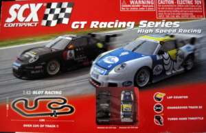 SCX Compact GT Racing Series 1:43 Slot Car Race Set NEW  