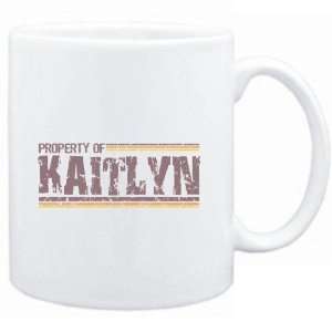 Mug White  Property of Kaitlyn   Vintage  Female Names  