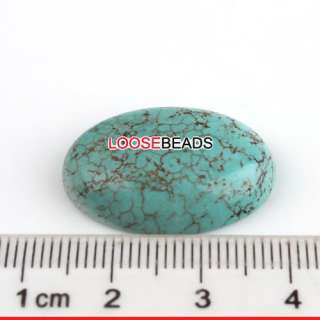   SHIPPING 6PCS Oval Natural 25mm x18mm TURQUOISE CABOCHON B306  