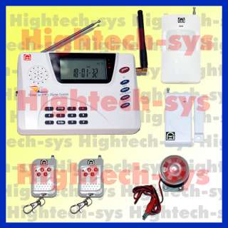 GSM & PSTN LCD Wireless home alarm security system 99 zone 900/1800 