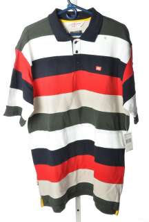 NWT ECKO UNLTD. Striped Short Sleeve Polo Shirt XL  