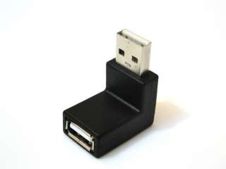 USB 2.0 A female to male F/M 90 Degree Right Angle Adapter  