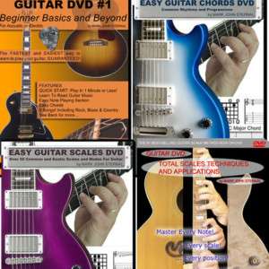GUITAR LESSONS Mark John Sternal Method 4 DVDs ++PLUS++  