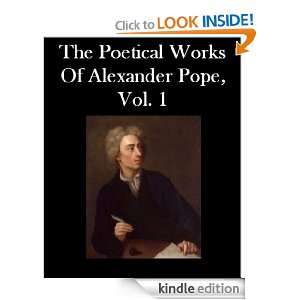 The Poetical Works Of Alexander Pope, Vol. 1 Alexander Pope  
