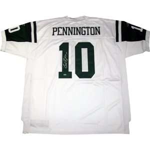  Chad Pennington Jets Road White Authentic Jersey Sports 