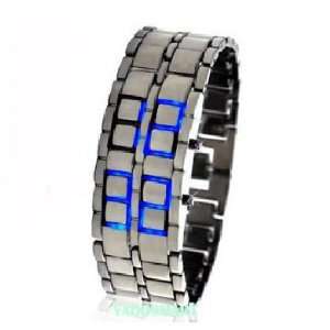  Iron Samurai   Japanese Inspired Blue LED Watch 