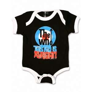  THE WHO THIS KID IS ALRIGHT INFANT ONE PIECE BODYSUIT 