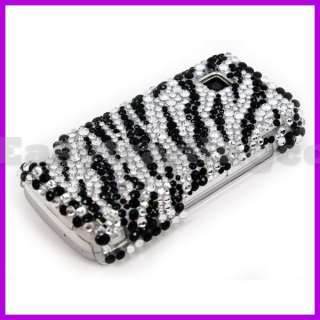 Crystal Bling Back Case Cover for Nokia 5230 Zebra  