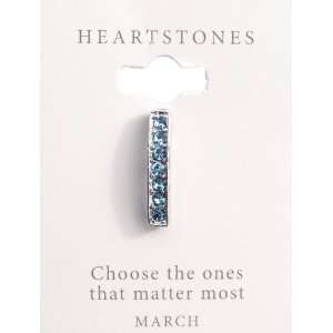  Heartstones March Birthstone Pendant 