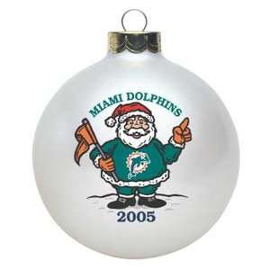  Miami Dolphins 2005 Collectors Series Santa Ornament 