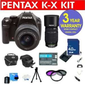  Pentax K X 12.4 MP Digital SLR Camera with 18 55mm Lens 