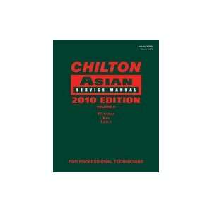 Chilton Asian Service Manual, 2010 Edition, Volume 2: Hyundai, Kia 