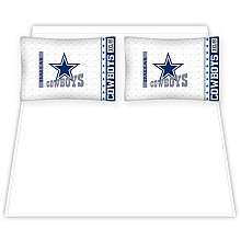 Sports Coverage Dallas Cowboys Microfiber Queen Sheet Set   NFLShop 