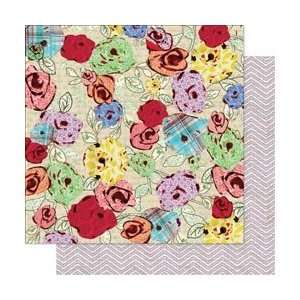  Pink Paislee She Art Double Sided Paper 12X12 Inspire 