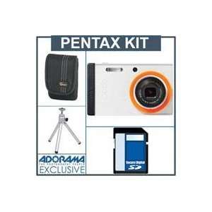  Pentax Optio RS1500 Digital Camera Kit   White   with 4GB 