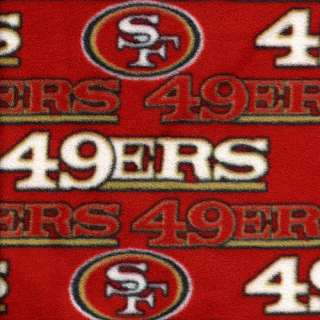 San Francisco 49ers Fabric NFL San Francisco 49ers Polar Fleece Fabric 