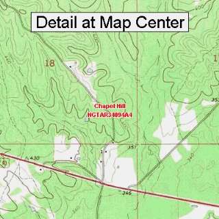  USGS Topographic Quadrangle Map   Chapel Hill, Arkansas 