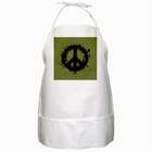 Carsons Collectibles BBQ Apron of Ink Blot Peace Sign Symbol