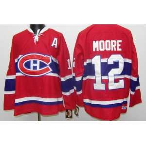  Dickie Moore Jersey Montreal Canadiens #12 Throwback Jersey Hockey 