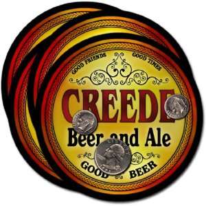  Creede , CO Beer & Ale Coasters   4pk 